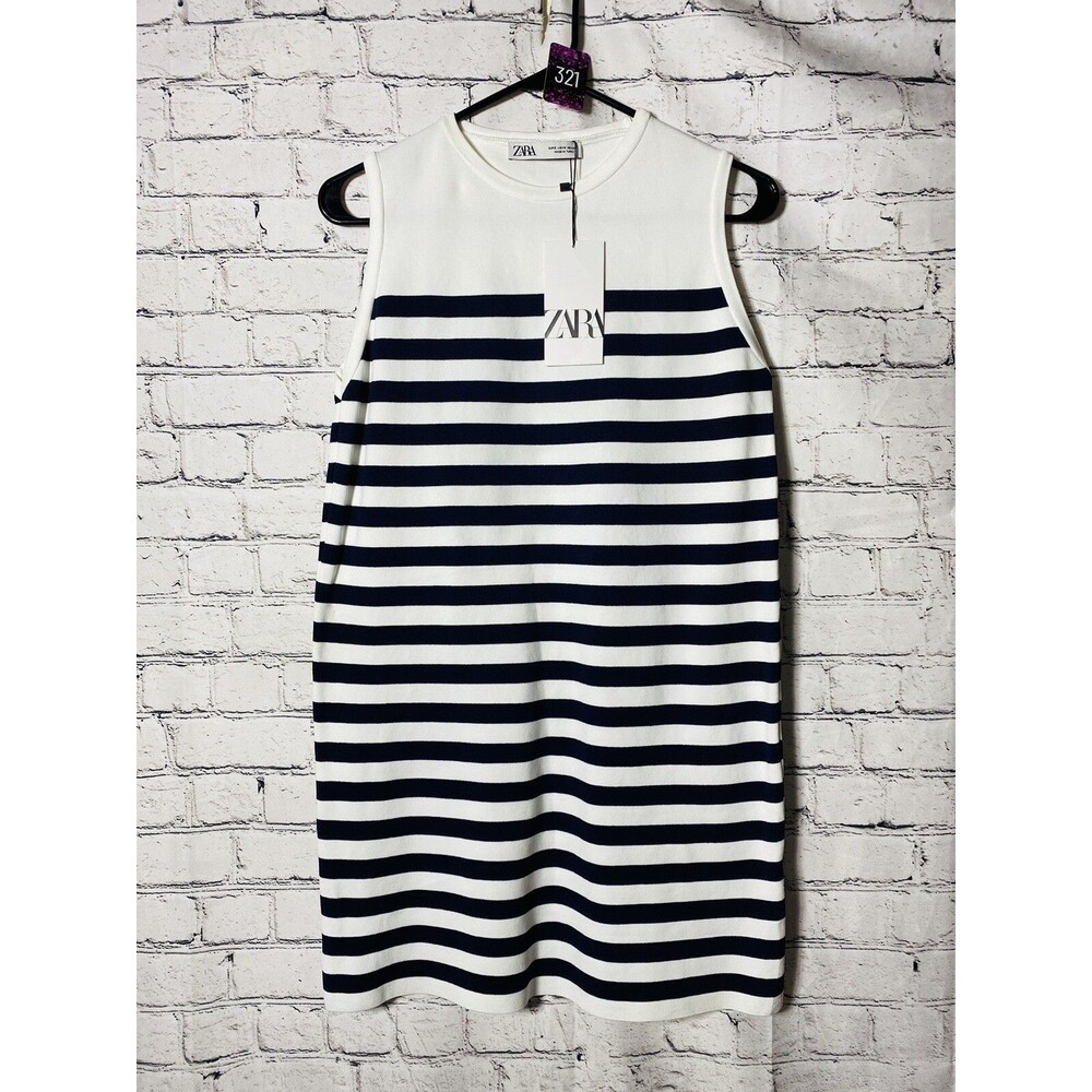 New Women’s Zara Sleeveless Mini Pullover Sweater‎ Dress  Size S